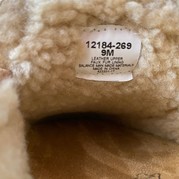 Florsheim Cozzy Tie Moccasin Slippers Mens 9M Sand Sable Leather 12184-269 New - Picture 7 of 10